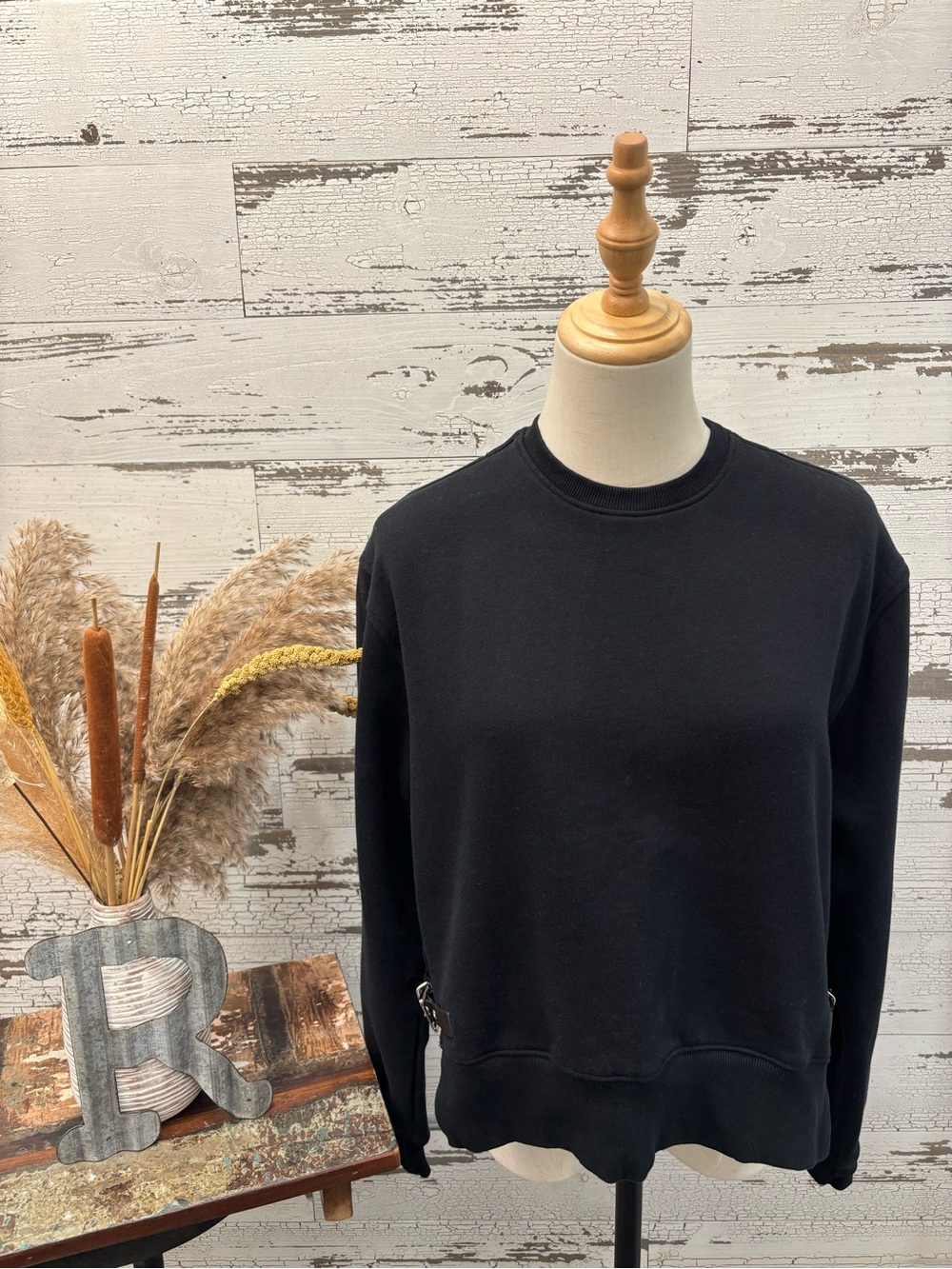 Debbi Harry Black Crewneck Sweater - Classic Everyday Pullover